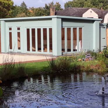 Summerhouse designed, built and installed by Hutchinsons in Essex