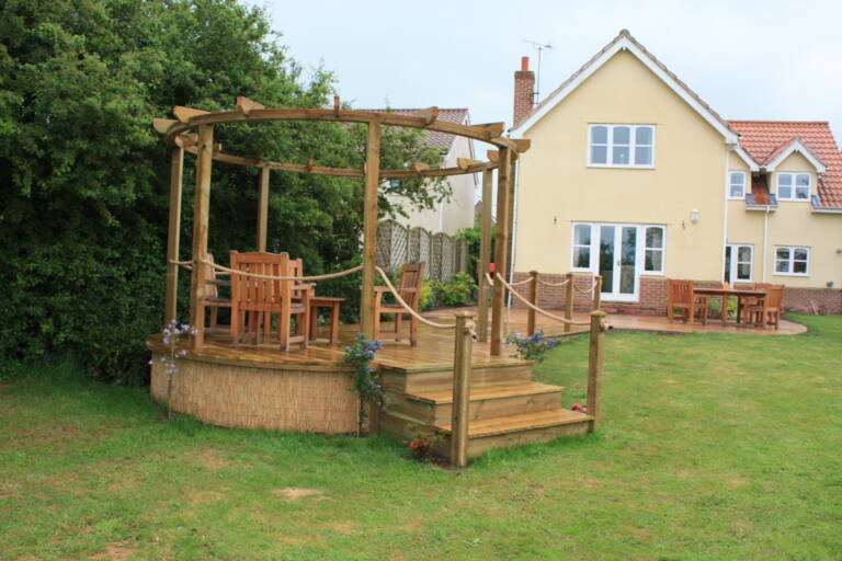 Summerhouse designed, built and installed by Hutchinsons in Essex