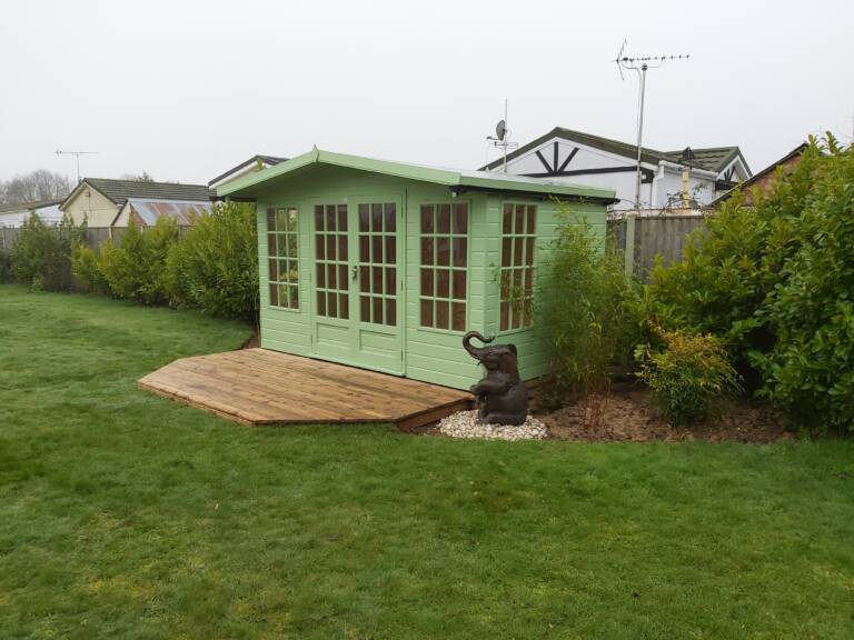 Summerhouse designed, built and installed by Hutchinsons in Essex