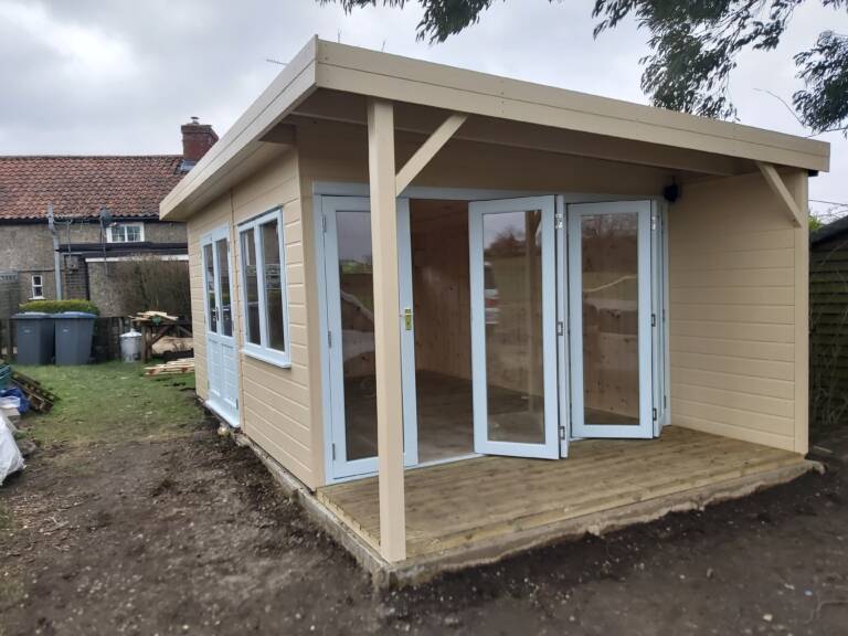 Summerhouse designed, built and installed by Hutchinsons in Essex