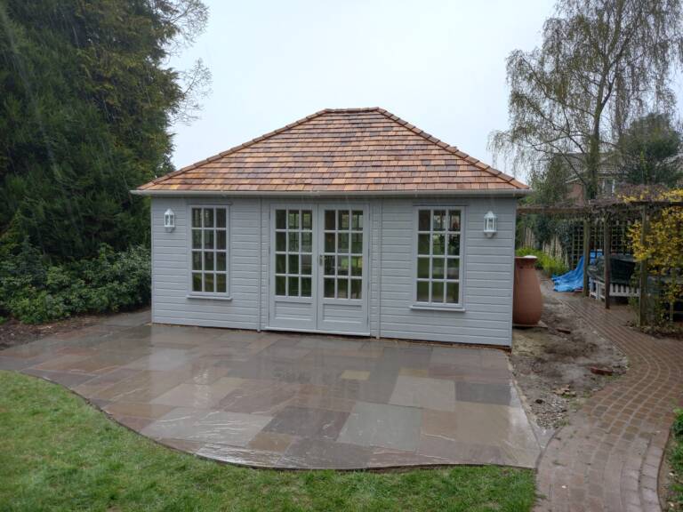 Summerhouse designed, built and installed by Hutchinsons in Essex