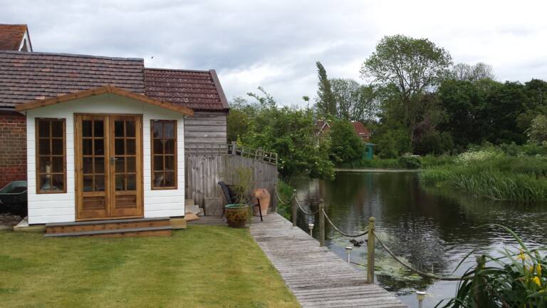 Summerhouse designed, built and installed by Hutchinsons in Essex