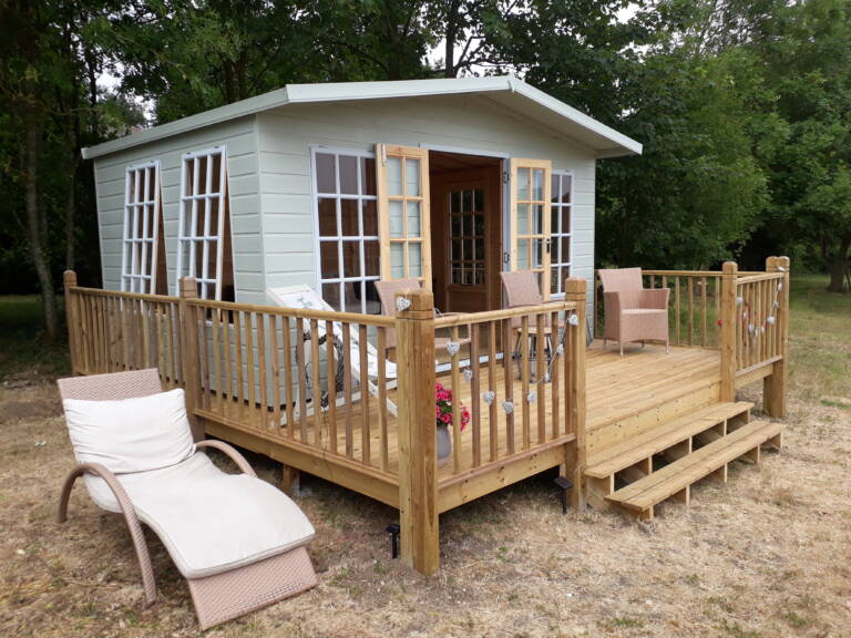 Summerhouse designed, built and installed by Hutchinsons in Essex