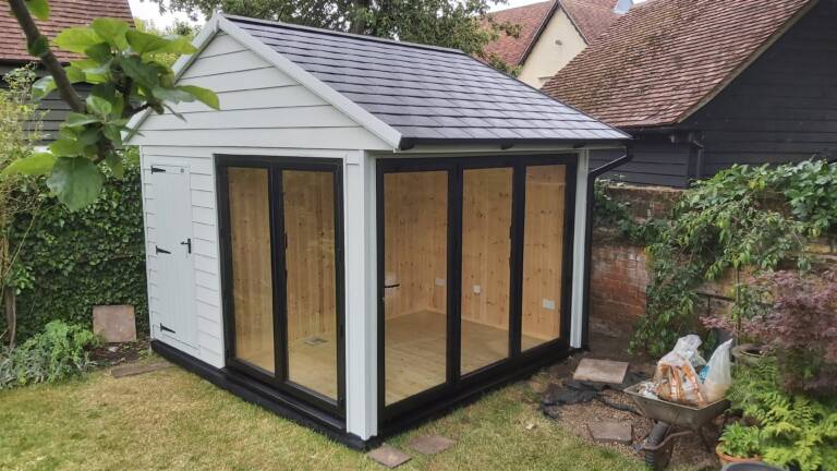 Garden office designed, built and installed by Hutchinsons in Essex