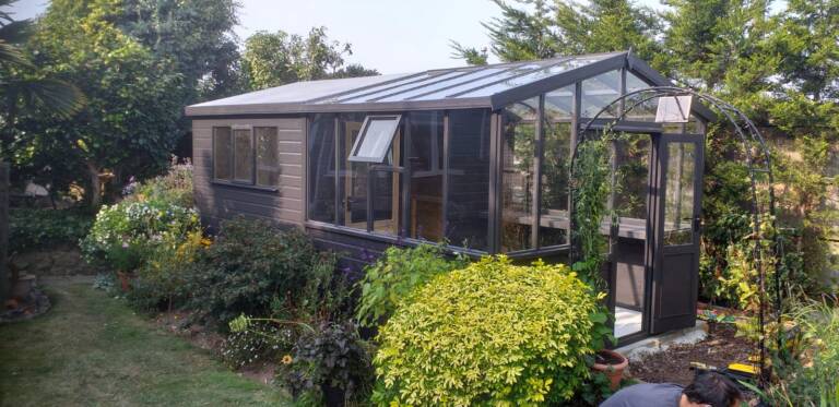 Garden shed designed, built and installed by Hutchinsons in Essex