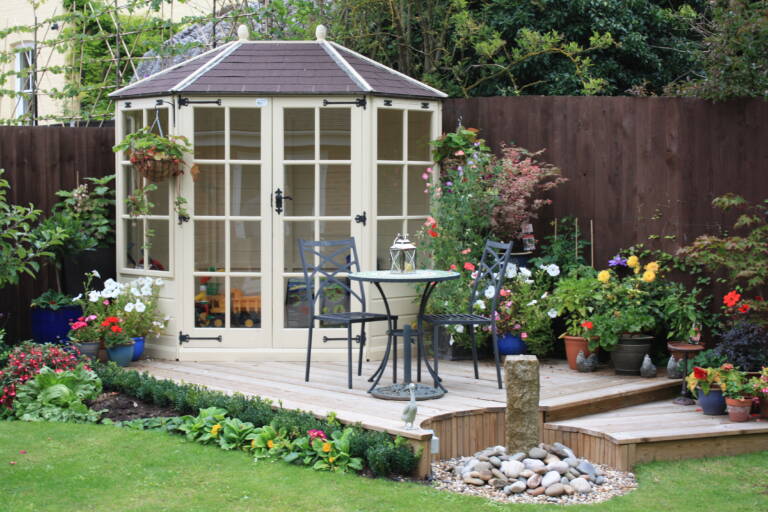 Summerhouse designed, built and installed by Hutchinsons in Essex