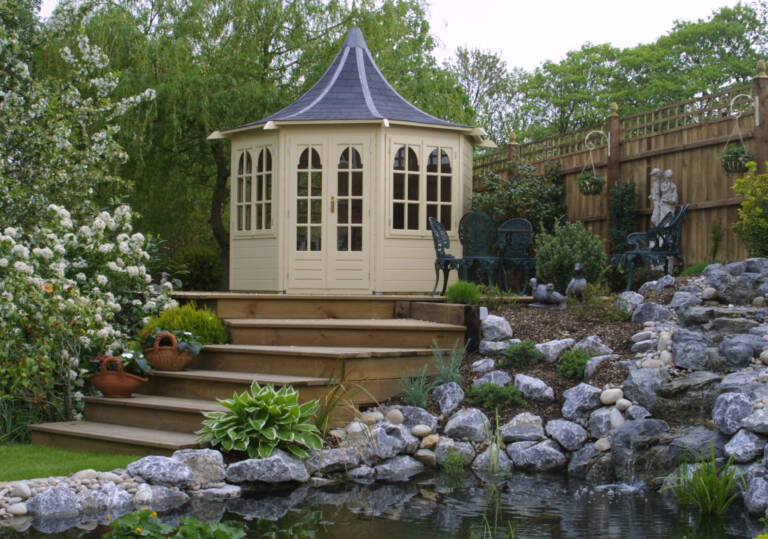 Summerhouse designed, built and installed by Hutchinsons in Essex