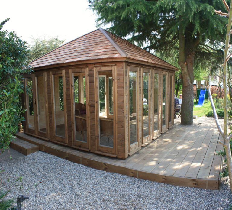 Summerhouse designed, built and installed by Hutchinsons in Essex