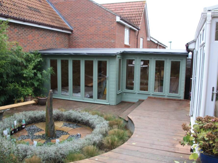 Summerhouse designed, built and installed by Hutchinsons in Essex