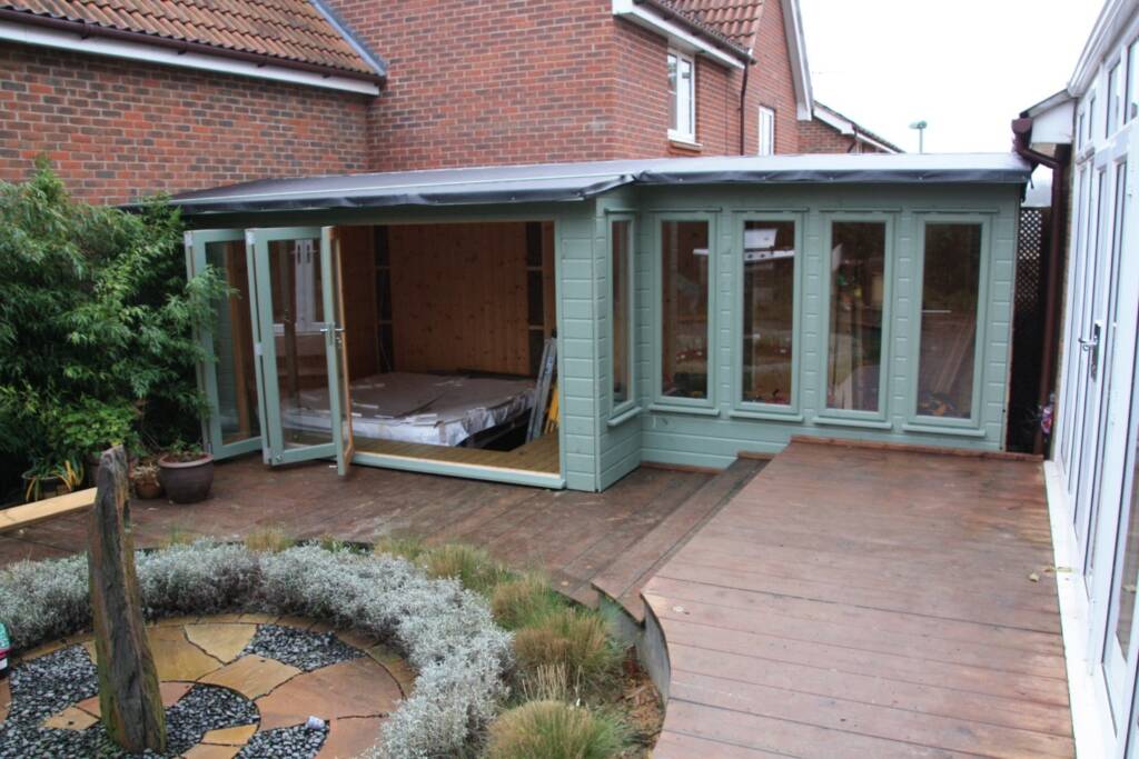 Summerhouse designed, built and installed by Hutchinsons in Essex