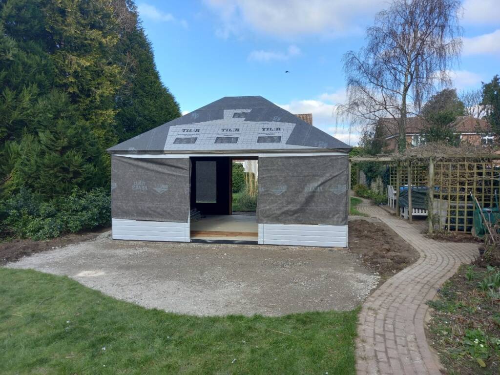 Summerhouse designed, built and installed by Hutchinsons in Essex