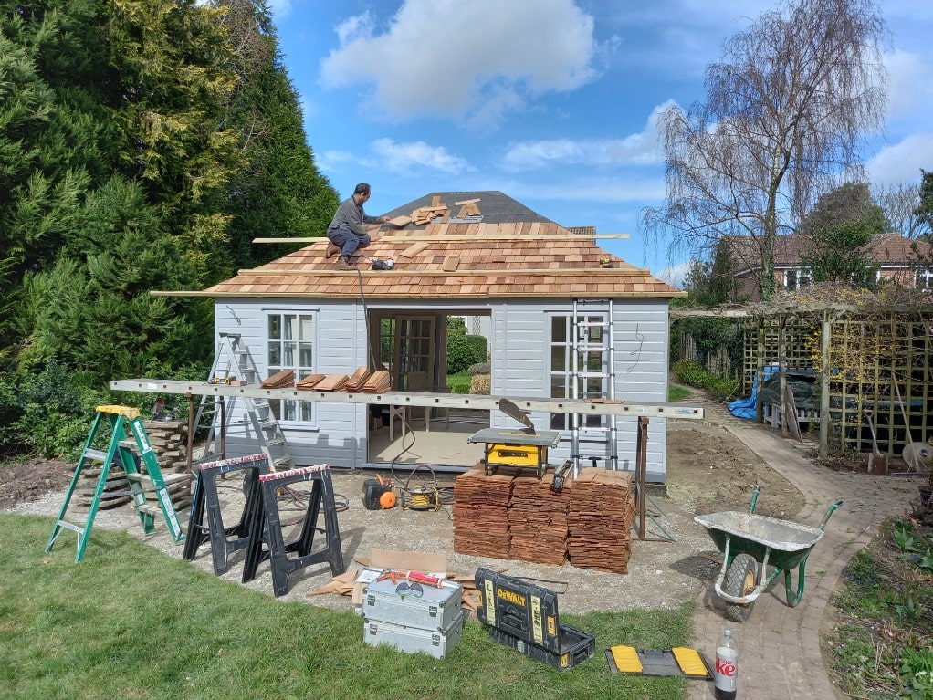 Summerhouse designed, built and installed by Hutchinsons in Essex